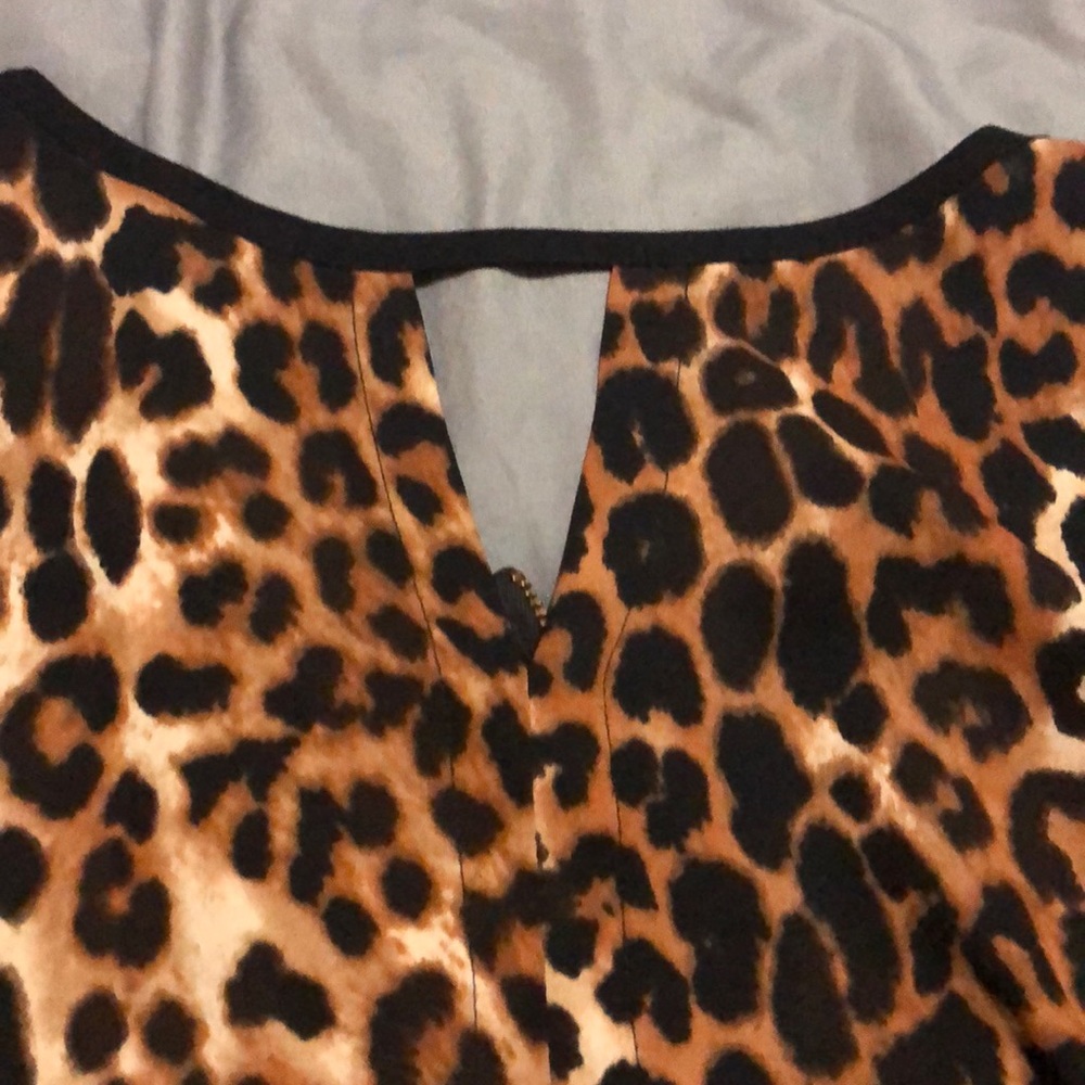Express Leopard Print Top Medium - image 5
